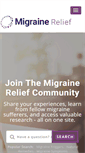 Mobile Screenshot of migrainerelief.com